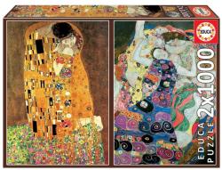 Educa A csók & A szűz, Klimt 2x1000 db-os (18488)