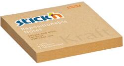 STICK N Stick`N KraftNotes 76x76 mm 100 lap öntapadós natúr újrahasznosított jegyzettömb (21639) - bestbyte