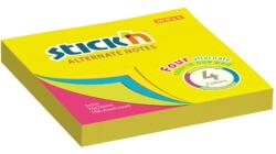 STICK N Stick`N 76x76 mm 100 lap 4 színű neon öntapadó jegyzettömb (21822) - bestbyte