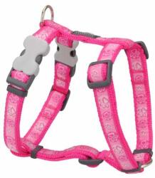 Red Dingo Paw Impressions Hot Pink Medium Dog hám