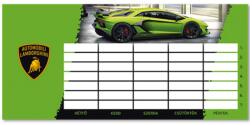 Ars Una Lamborghini zöld alapszínű kétoldalas órarend (50490028) - innotechshop