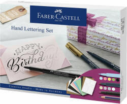 Faber Set caligrafie FABER-CASTELL Pitt Artist Pen Hand Lettering, 12 piese, FC267103