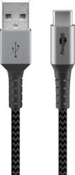Goobay Cablu USB 2.0-A la USB type C T-T 2m, Goobay G49297 (G49297)