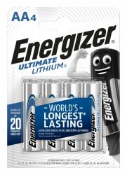 Energizer Ultimate Lithium L91 E2 AA ceruza elem 1, 5V 4db/csom. - Kiárusítás!