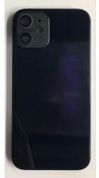 tel-szalk-1929250 Apple iPhone 12 Mini fekete KOMPLETT akkufedél, hátlap, hátlapi kamera lencse stb (tel-szalk-1929250)