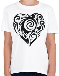 printfashion Maori szív1 - Gyerek póló - Fehér (4984201)