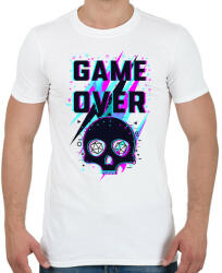 printfashion Game Over (világos) - Férfi póló - Fehér (4980618)