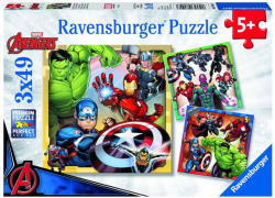 Ravensburger Avengers - Bosszúállók 3x49 db-os (08040)