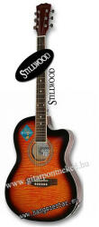 Santander WS-55 SB EQ, 3/4-es elektro-akusztikus gitár szett