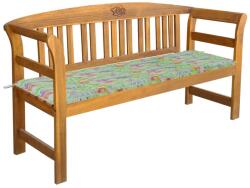 vidaXL Bancă de grădină cu pernă, 157 cm, lemn masiv de acacia (3064278)