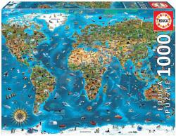 Educa Puzzle Wonders of the World Educa 1000 piese și lipici Fix de la 11 ani (EDU19022) Puzzle
