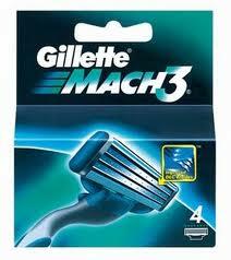 Gillette Mach3 lame de rezervă pentru bărbati 4 buc