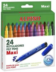ALPINO Carioca lavabila, 24 culori/cutie, ALPINO Maxi (MS-AR000007) - birotica-asp