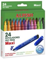 ALPINO Carioca lavabila, 24 culori/cutie, ALPINO Maxi (MS-AR000007N) - birotica-asp