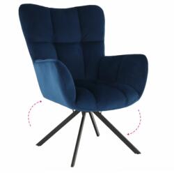  Scaun de design tesatura albastra KOMODO