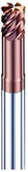 DHF 16mm R1, 0 L100 6 élű tórusz aláköszörült szárú HSC maró 65HRC-ig - DHF - UVR1606