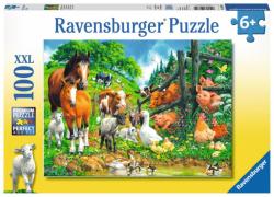 Ravensburger Állati találka XXL puzzle 100 db-os (10689)