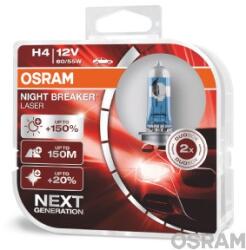 OSRAM Set doua becuri auto halogen pentru far Osram Night Breaker Laser Next Generation H4 12V 60/55W