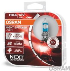 OSRAM Bec auto halogen pentru far Osram Night Breaker Laser Next Generation HB4 12V 51W