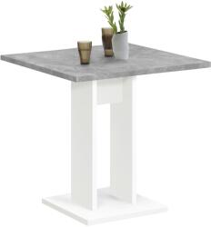 FMD betonszürke és fehér étkezőasztal 70 cm 668-001E
