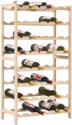 vidaXL Suport sticle de vin, lemn de cedru, 57, 5 x 28 x 102 cm (246441) - comfy