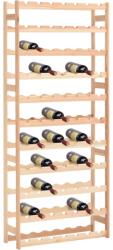 vidaXL Suport pentru sticle de vin, 77 sticle, lemn de pin (286197) - comfy