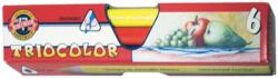 ICO ICO: 3151 Tricolor színes ceruza 6db-os - Koh-I-Noor (7140120000-084891)