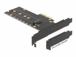Delock PCI Express cu NVMe M. 2 Key M cu radiator si iluminare cu RGB LED, Delock 89013 (89013)