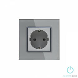 Smarthugo Egyes Szürke Üvegkeretes Konnektor (sh1500004)