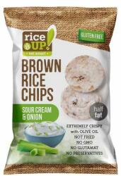  Rice Up Gluténmentes Hagymás - Tejfölös Barna Rizs Chips