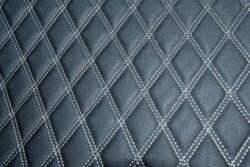 ALM Material imitatie piele interior auto covorase tavita portbagaj Negru cusatura Gri (ALM 02NG)