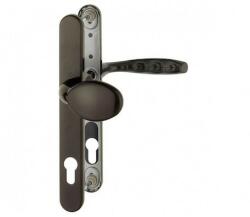 Hoppe Maner usa termopan, Hoppe New York, exterior, 92 x 30 mm, buton fix, material aluminiu, culoare maro RAL8707