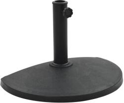 vidaXL Suport umbrelă de soare, negru, 9 kg, polirășină, semi-rotund (45198) - comfy