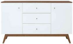 Black Red White Скрин с две врати и три чекмеджета heda kom2d3s
