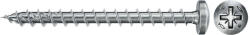 Fischer FPF II PZF 4.0 x 45 BC 200 lencsefejű, kékre horganyzott végigmenetes forgácslapcsavar, PZ behajtással, 200 db/csomag (670247) - praktikuskft