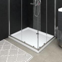 vidaXL Cădiță de duș cu puncte, alb, 80x100x4 cm, ABS (148897) - vidaxl