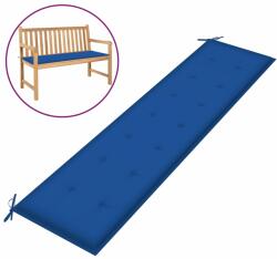 vidaXL Pernă de bancă de grădină, albastru, 200x50x3 cm, textil oxford (314099)