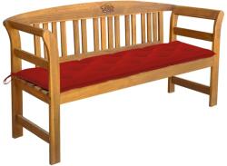 vidaXL Bancă de grădină cu pernă, 157 cm, lemn masiv de acacia (3064287)