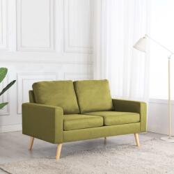 vidaXL Canapea cu 2 locuri, verde, material textil (288708) Canapea