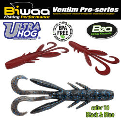 Biwaa SHAD ULTRA HOG 4 10cm 10 Black & Blue