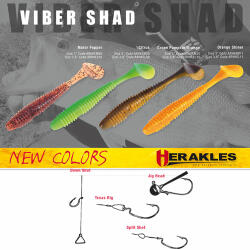 Herakles VIBER SHAD 3.8 9.7cm ORANGE SHINER