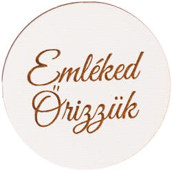Valex Decor 3 db. "Emléked őrizzük" feliratos, 5cm-es fa korong (SH5-01)