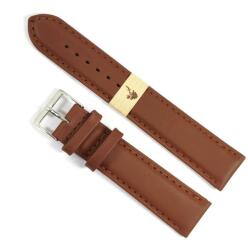 Fleurus Curea Ceas Fleurus Maro din Piele de Vițel - 20 mm - Made in France - Adeziv Organic și Bumbac (WZ4577)