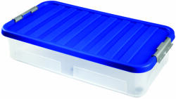 Heidrun Europlastic Heidrun Clipbox átlátszó tárolódoboz 40L gurulós (1616)