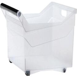 Prosperplast átlátszó tárolódoboz 44L fogantyús, görgős (NUK5H)