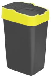 Heidrun Heidrun Szemetes billenős 60L 40x33x67cm Push Up Fekete (1345)