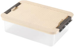 HEIDRUN Clipbox - Rattan Tároló doboz 9, 0L 40x29x11cm Clippes tetővel (4603)