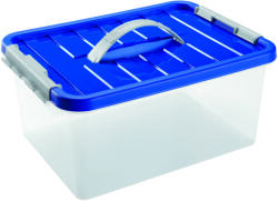 Heidrun Europlastic Heidrun Clipbox átlátszó tárolódoboz 14L fogantyús (1634)