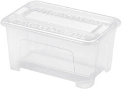 HEIDRUN Tex Box 1. Átlátszó Tároló doboz 4, 5L 28x18, 5x14cm tetővel (7201) - plasticbox
