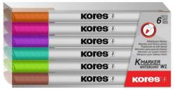 Kores Marker whiteboard Kores Slim set 6 culori (KO22846)